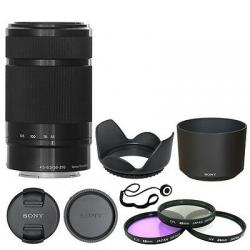 Sony E 55-210mm F4.5-6.3 Lens for Sony E-Mount Black + Deluxe Accessory Kit