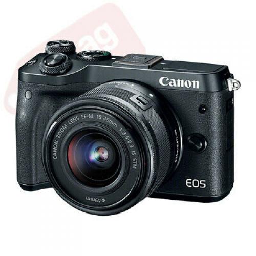 Canon EOS M6 Mirrorless Digital Camera with 15-45mm EF-M IS STM Lens Silver