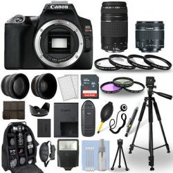 Canon EOS Rebel SL3 Camera + 18-55mm stm + 70-300mm + 30 Piece Accessory Bundle