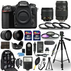Nikon D500 Digital Camera + 18-55mm VR + 70-300mm + 30 Piece Accessory Bundle