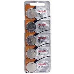 Maxell Lithium 3V Batteries Size CR2025 (Pack of 5)