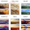 52mm 6 Piece Gradual Color Filter Kit Orange Yellow Blue Purple Red Grey