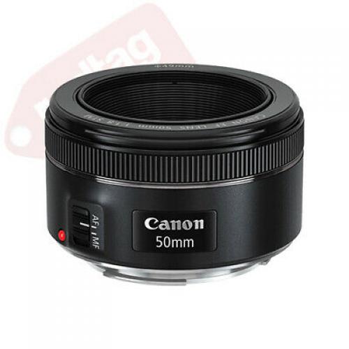 Canon EF 50mm f/1.8 STM Lens + Lens Hood + Filter Kit + Case + Accessory Kit