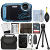 Fujifilm FinePix XP140 16.4MP 4K Digital Camera Sky Blue + 16GB Kit