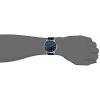 Kenneth Cole Men's Blue Dial Stainless Steel & Black Leather Watch 10030836