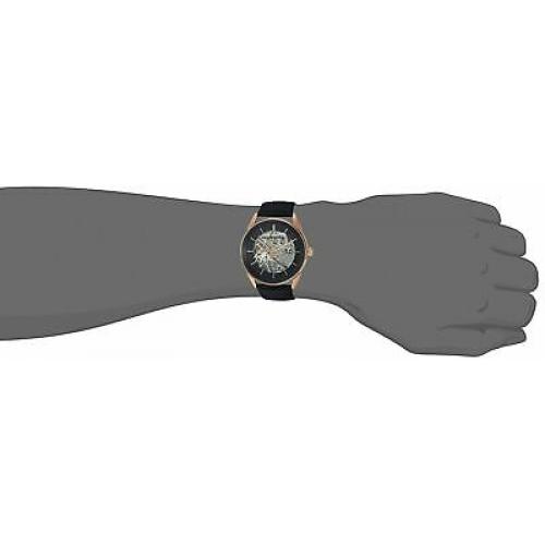 Kenneth Cole New York Men's Automatic Stainless Steel and Leather Casual Watch