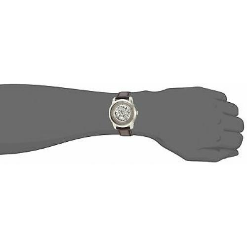 Kenneth Cole New York Mens Stainless Steel & Leather Automatic Watch KC50223001 