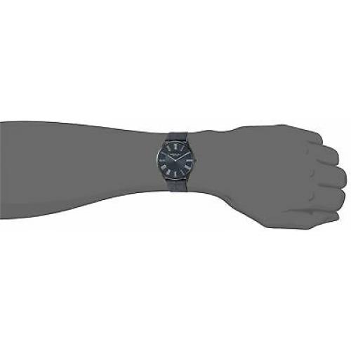 Kenneth Cole New York Men's Black Stainless Steel & Leather Watch KC50915003