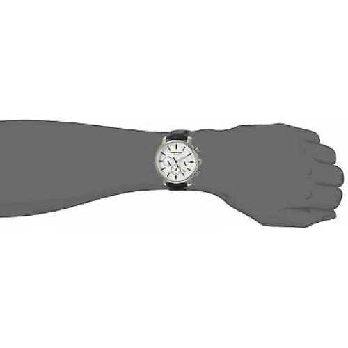 Kenneth Cole New York Men's Stainless Steel & Leather Quartz Watch KC50775001