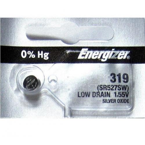 1 Energizer 319 SR527SW SR527 V319 SILVER OXIDE watch battery