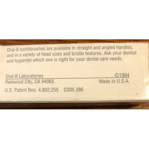 1994 Oral-B Indicator 30 Straight Soft Toothbrush Vintage - Brand New Sealed NOS