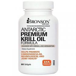 Bronson ANTARCTIC KRILL OIL - 500 MG PREMIUM FORMULA, 60 Softgels