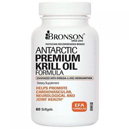 Bronson ANTARCTIC KRILL OIL - 500 MG PREMIUM FORMULA, 60 Softgels