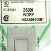 vintage NOS Lightolier Z600-I Sunrise Decora Style Slide Dimmer 600W Ivory