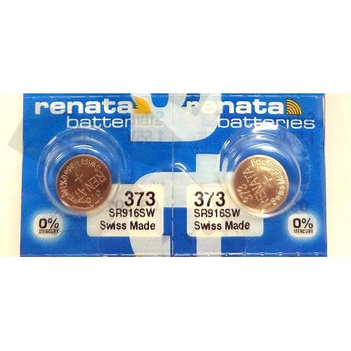 Renata 373 Button Cell Watch Batteries 10 Pack