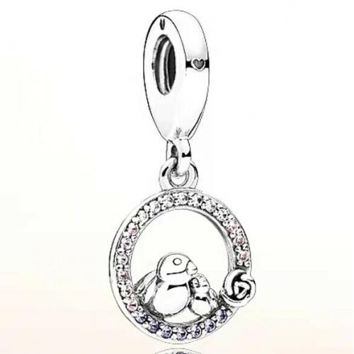 New Authentic Pandora Mother and Baby Bird Sterling Silver Charm  797060