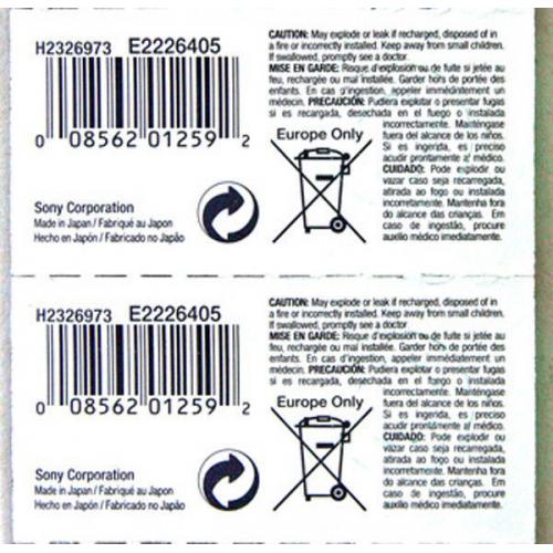 2 PCS SR521SW Sony 379 Watch Battery AG0 1.55V Button Battery Silver Oxide 