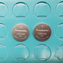 2 NEW PANASONIC CR2450 CR 2450 3v LITHIUM BATTERY EXPIRE 2024