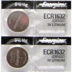 2 Piece FRESH ENERGIZER CR1632 ECR1632 1632 3V Lithium Coin Battery Expire 2025
