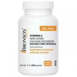 Bronson Vitamin C Non-Acidic Calcium Ascorbate Soluble Fine Crystals, 1 lb