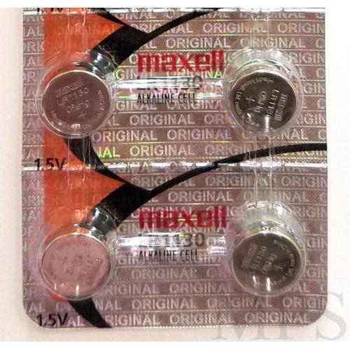10 Original Maxell LR1130 AG10 389 390 189 L1131 Alkaline Batteries Hologram