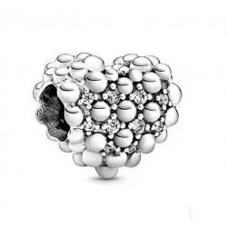 New Authentic Pandora  Sparkling Heart Sterling Silver 925 Bead Charm 798681C01