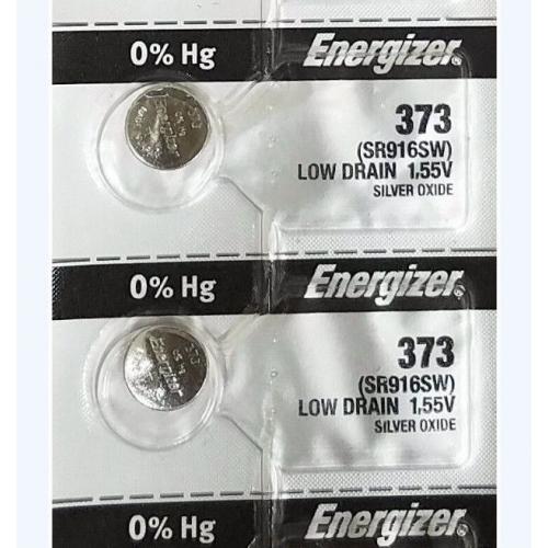 10 Pcs Energizer 373 SR916SW 1.55V Silver Oxide Watch Button Batteries
