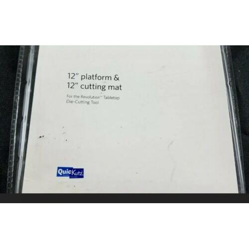 Quickutz 12 Platform 12 Cutting Mat Tabletop Die-Cutting Tool Revolution NEW