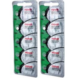 Maxell 379 SR521SW SR521 V379 SR63 JA Watch Battery 0% MERCURY ( 10 PC ) 