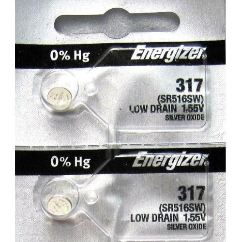 1 Energizer 317, SR516SW, SP317, V317, D317, 616, 280-58, SB-AR, S52, Battery