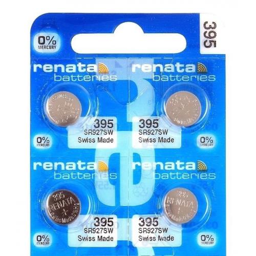 5 NEW RENATA 395 SR927SW WATCH 0% MERCURY BATTERIES