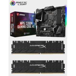 MSI Z390M Gaming Edge AC LGA1151 Motherboard Bundled with HyperX Predator 16GB