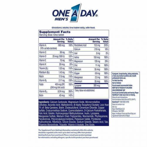 One A Day Men's Multivitamin, 300 Tablets