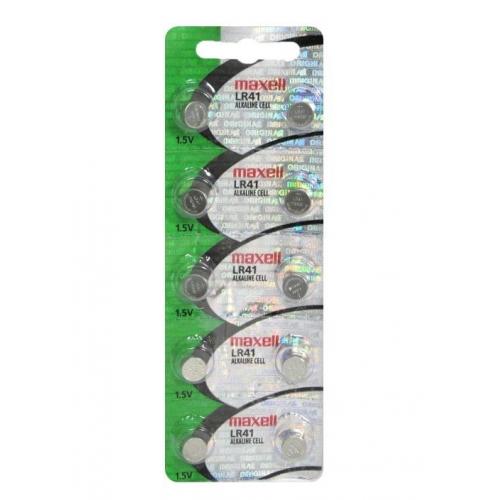 LR41 Maxell 192 (2 piece) LR41 AG3 392A 192 SR41 LR736 392 Alkaline Battery