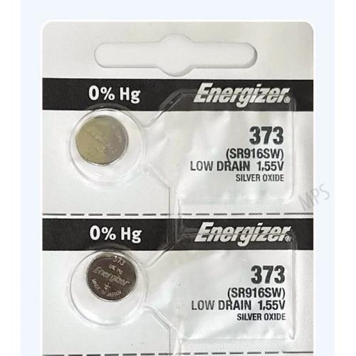 10 Pcs Energizer 373 SR916SW 1.55V Silver Oxide Watch Button Batteries