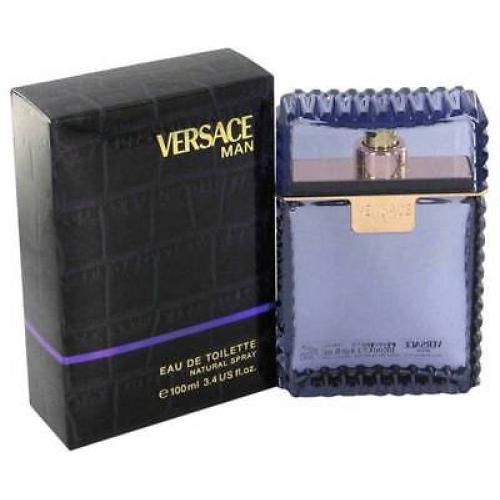 VERSACE MAN by Gianni Versace 3.4 oz edt Cologne 3.3 Spray Men New In Box