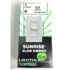 vintage NOS Lightolier Z600-I Sunrise Decora Style Slide Dimmer 600W Ivory