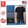 Kirkland Crew Neck T Mens Tee Undershirts Shirts Cotton Tagless Black S Small