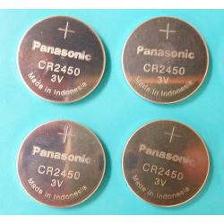 4 NEW PANASONIC CR2450 CR 2450 3v lithium battery EXPIRE 2024