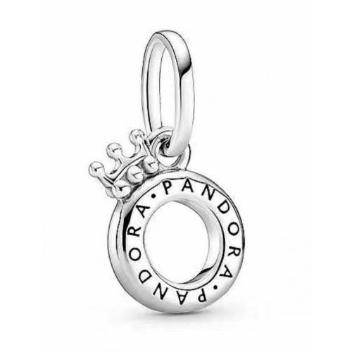 Authentic Pandora Silver 925 ALE  Open Crown O Pendant Charm 399043 
