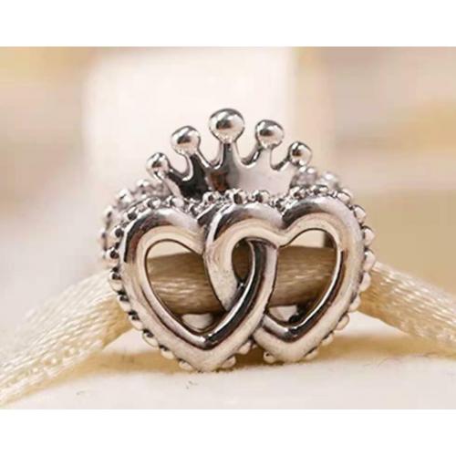 New PANDORA Silver 925 ALE United Regal Hearts Love Couple Charm 797670C01