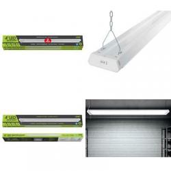 Feit Electric 4 Linkable LED Shop Light, 2-pack hanging or mount Durable