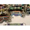 ❤️ BASEBALL Personalized Embroidered Strap Key Rings Keychains Attachment Clasp