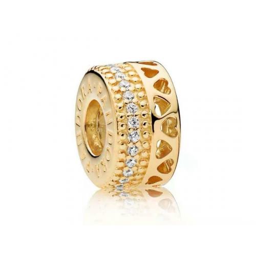 Authentic Pandora Shine Hearts Of PANDORA Spacer ALE S925 Charm 767415