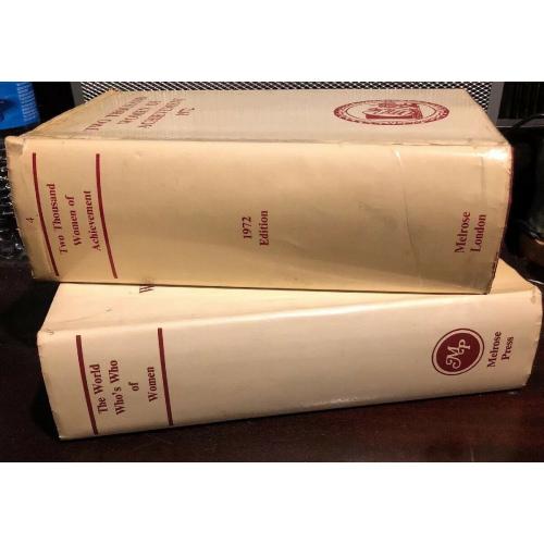 Two Huge Volumes Of Notable Women Over 2100 Pages! Early 1970s
