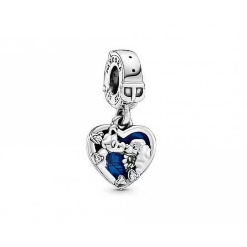 Authentic Pandora Disney Lady and the Tramp Heart Dangle Charm 798634C01 