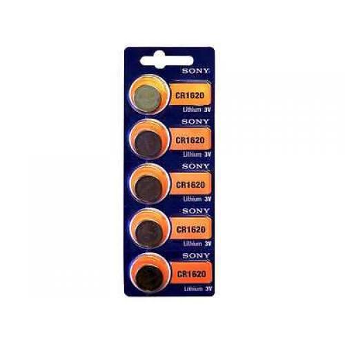 5 PCS SONY CR1620 1620 LITHIUM 3V BUTTON COIN CELL WATCH BATTERIES VALUE PACK 
