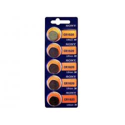 5 PCS SONY CR1620 1620 LITHIUM 3V BUTTON COIN CELL WATCH BATTERIES VALUE PACK 