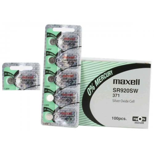 2 Maxell 371 Watch Batteries SR920SW