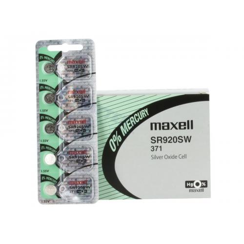 10 Pcs 371 Battery SR920SW Maxell Batteries
